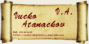 Vučko Atanackov vizit kartica